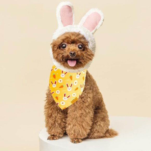 Easter Dog Bandanas 2 Pack - Pet Scarf for Boy and Girl, Spring Pet Acce… - Picture 6 of 7